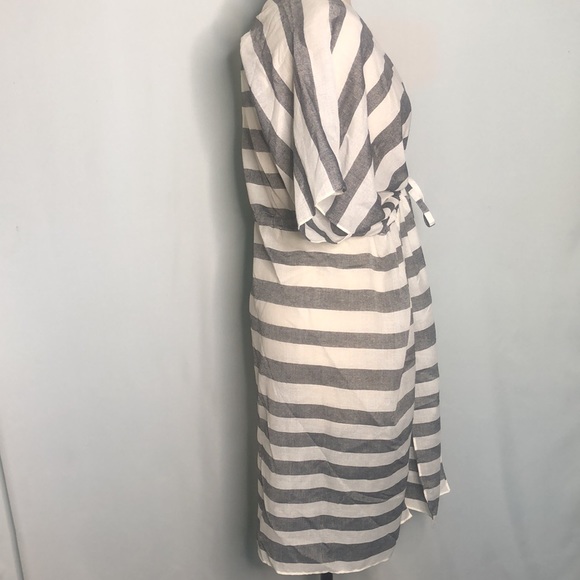 Loft Striped Black White Wrap Size XS/Small - Picture 3 of 13